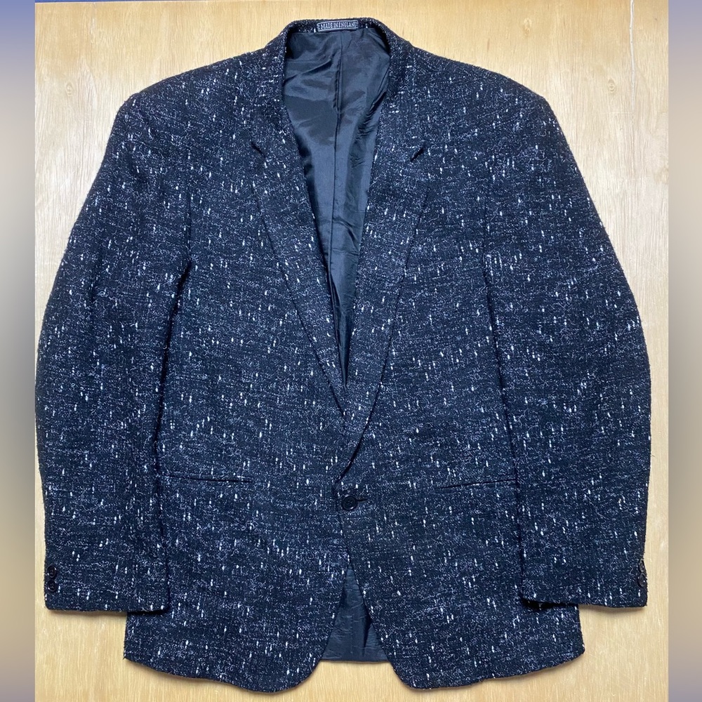 Vintage Black And White Bootlegger Tweed Blazer Size S